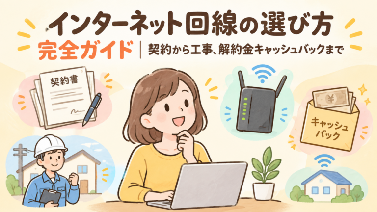 光回線の選び方完全ガイド｜初心者向けに種類・1ギガ/10ギガ・工事・乗り換え注意点を解説【2026年版】