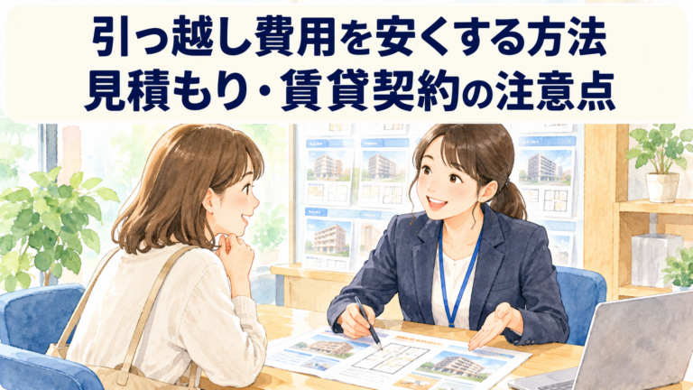 引っ越し費用を安くする方法｜見積もりの見直しポイントと賃貸契約の注意点まとめ