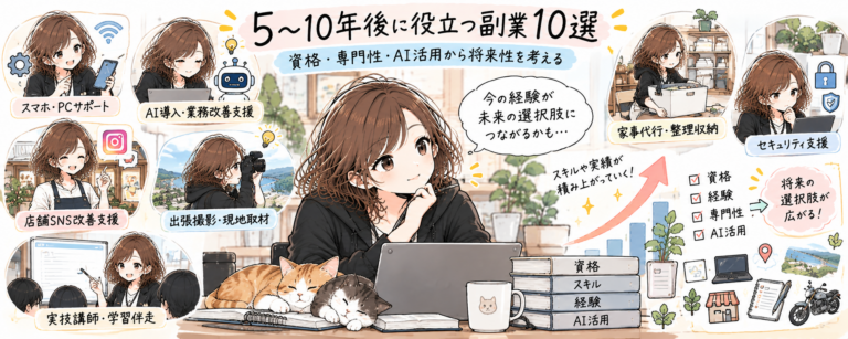 5〜10年後に役立つ副業10選｜資格・専門性・AI活用から将来性を考える