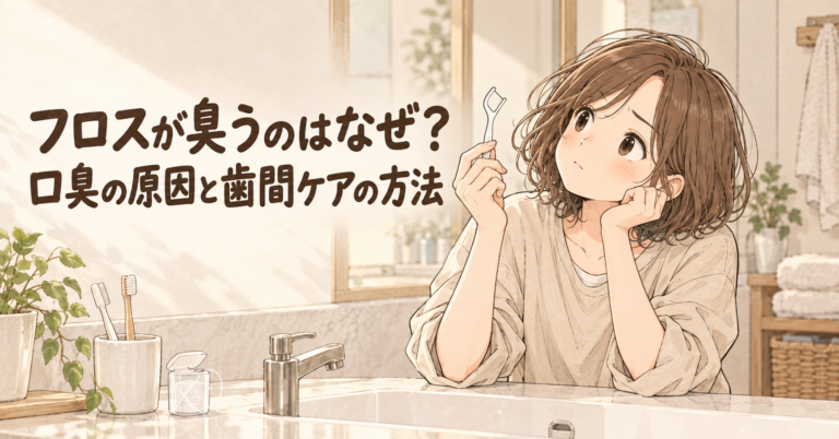 フロスが臭うのはなぜ？口臭の原因と歯間ケアの方法